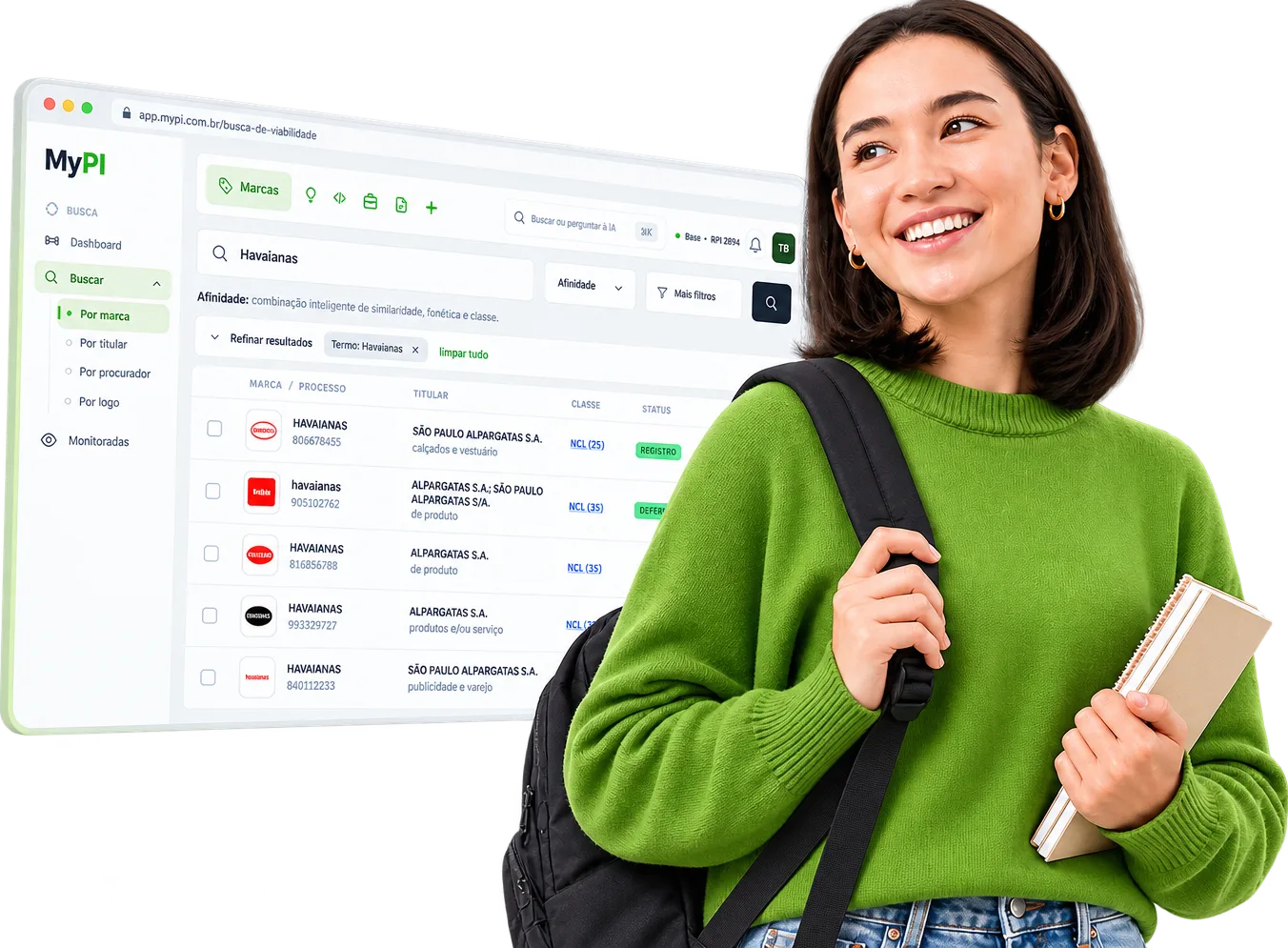 MyPI · busca de marcas com monitoramento ativo